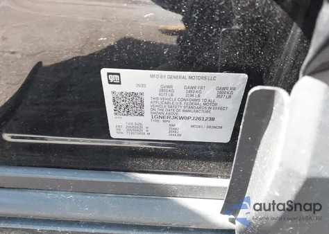 2023 Chevrolet Traverse Fwd Rs z USA, uszkodzony, nr VIN 1GNERJKW0PJ261238